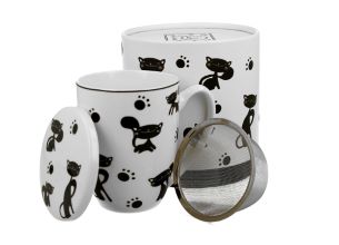 Ach, klimt kitten, lonček s cedilom, 380ml, 2-delni set