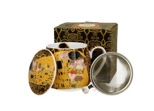 Ach, klimt, lonček s pokrovom in cedilom, 430 ml, 3-delni set
