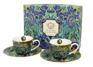 Ach, skodelice , van gogh iris, 2 kos