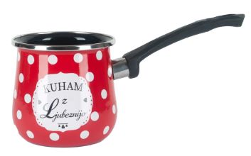 Alpeks home, kuham z ljubeznijo, džezva, rdeča, 0.40 l