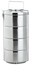 Alpeks home, menažna garnitura termo, inox, 15cm, 0.7l, 4 delni set posod