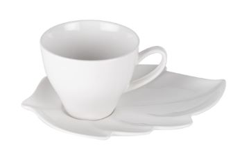 Alpeks home, skodelice za belo kavo, bele, hj1248, 220 ml, 6 kos