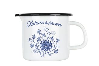 Alpeks, kuham s srcem (čebulni vzorec), lonec za mleko, 13cm, 1.70l