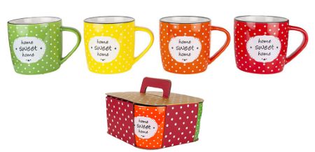 Alpekshome, home sweet home, lončki h box, 300 ml, 4 kos