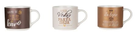 Alpekshome, kava zate sort. barve, lonček, 410ml, 1 kos