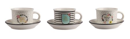 Alpekshome, pozitiva, skodelice za belo kavo, 6 kos