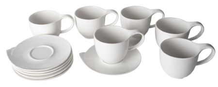 Alpekshome, skodelice za kavo, bele, hj6217, 220 ml, 6 kos