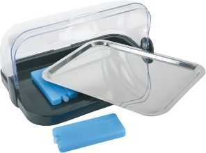 Aps buffet vitrina črna 4-d 09104