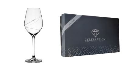 Celebration, dekor, korazci za vino, 360 ml, 6 kos