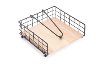 Držalo za serviete/bambus dno 19x19x7cm 6877