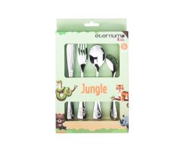 Eternum, otroški jedilni pribor jungle, 4 delni set