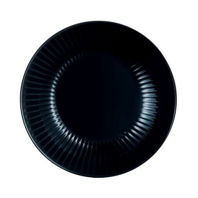 Luminarc, cottage krožnik globok črn 20 cm, 1 kos
