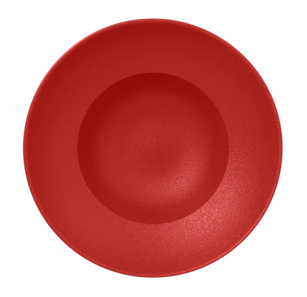 Nf krožnik globoki gourmet 23cm rdeč