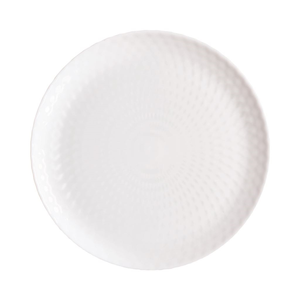 Pampille krožnik plitvi bel 25cm