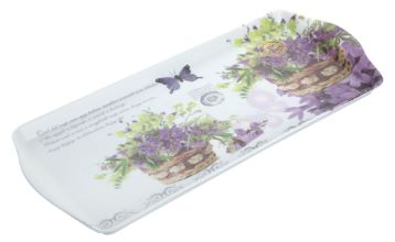 Pladenj plastični 38x16,5x2cm rože m40272