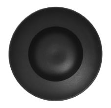 Rak, neofusion, gourmet krožnik globoki, črn, 23 cm, 1 kos
