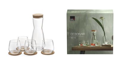 Royal leerdam, debonair, set kozarcev s karafo, 10 kos