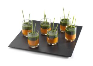 Servirni pladenj pravokoten 25 x 25 cm skrilavec